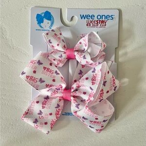 NWT Wee ones Big Sister/Lil Sister Hair Clips